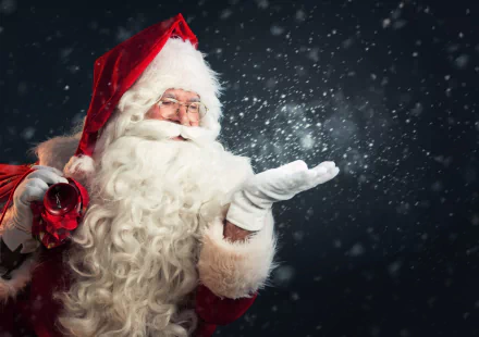 Santa holiday Christmas HD Desktop Wallpaper | Background Image