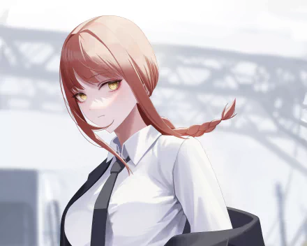 Makima (Chainsaw Man) Anime Chainsaw Man HD Desktop Wallpaper | Background Image