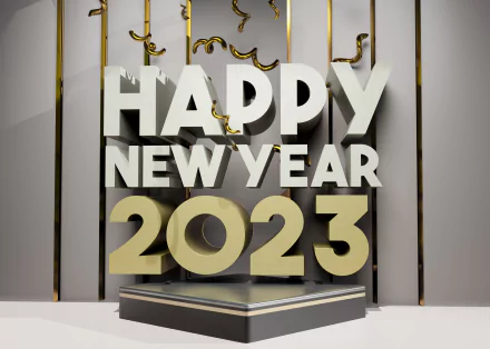 Happy New Year holiday New Year 2023 HD Desktop Wallpaper | Background Image