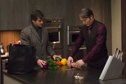 Hugh Dancy Will Graham Mads Mikkelsen Hannibal Lecter TV Show Hannibal HD Desktop Wallpaper | Background Image