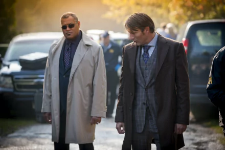Mads Mikkelsen Hannibal Lecter Laurence Fishburne TV Show Hannibal HD Desktop Wallpaper | Background Image