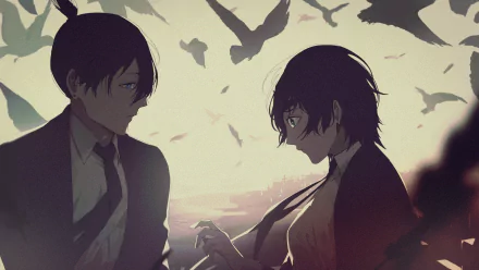 Himeno (Chainsaw Man) Aki Hayakawa Anime Chainsaw Man HD Desktop Wallpaper | Background Image