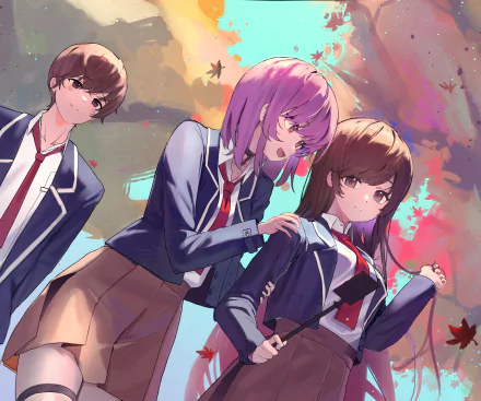 Anime friends HD Desktop Wallpaper | Background Image