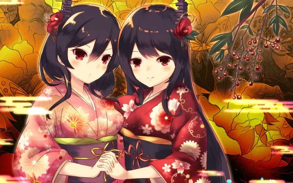 Fusou (Kancolle) Yamashiro (Kancolle) Anime Kantai Collection HD Desktop Wallpaper | Background Image
