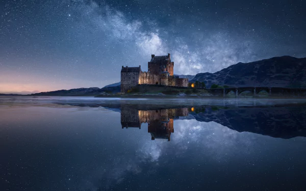 Scotland man made Eilean Donan Castle HD Desktop Wallpaper | Background Image