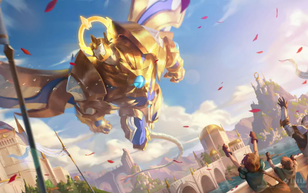 Galio (League Of Legends) video game Legends of Runeterra HD Desktop Wallpaper | Background Image