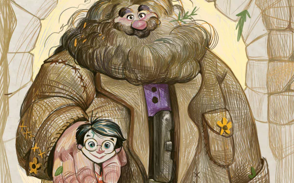  Hagrid and Harry by Gustavo Pelissari