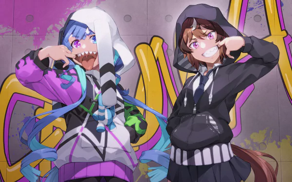 Twin Turbo (Uma Musume) Shinko Windy Anime Uma Musume: Pretty Derby HD Desktop Wallpaper | Background Image