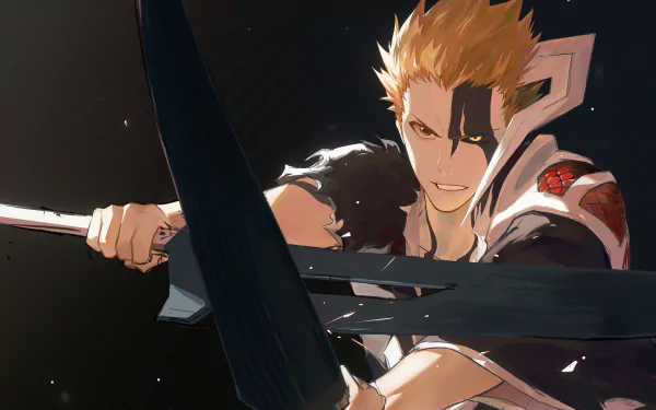4K Ultra HD PC desktop wallpaper featuring Ichigo Kurosaki from the anime Bleach: Thousand-Year Blood War in an intense battle pose with his sword.