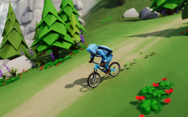 video game Lonely Mountains: Downhill HD Desktop Wallpaper | Background Image