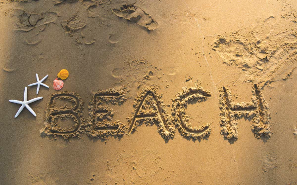sand artistic beach HD Desktop Wallpaper | Background Image