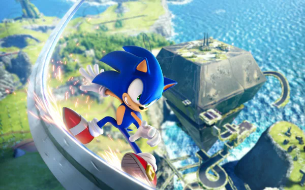 Sonic the Hedgehog video game Sonic Frontiers HD Desktop Wallpaper | Background Image
