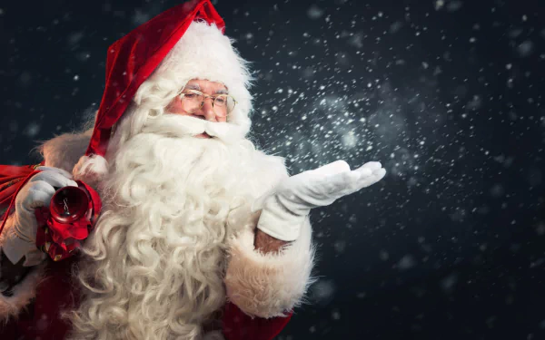 Santa holiday Christmas HD Desktop Wallpaper | Background Image