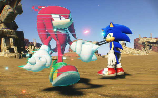 Sonic the Hedgehog Knuckles the Echidna video game Sonic Frontiers HD Desktop Wallpaper | Background Image