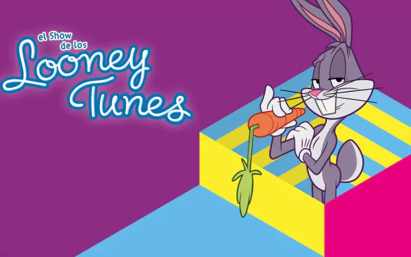Bugs Bunny in The Looney Tunes Show HD desktop wallpaper with a classic cartoon design.