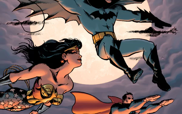 Superman Wonder Woman Batman Comic trinity HD Desktop Wallpaper | Background Image