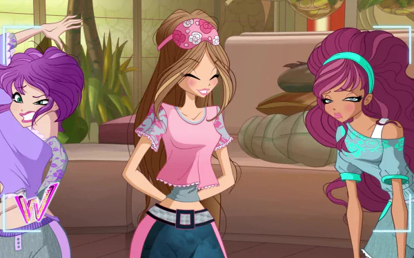Aisha (Winx Club) Flora (Winx Club) Tecna (Winx Club) TV Show World of Winx HD Desktop Wallpaper | Background Image