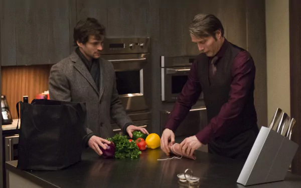 Hugh Dancy Will Graham Mads Mikkelsen Hannibal Lecter TV Show Hannibal HD Desktop Wallpaper | Background Image