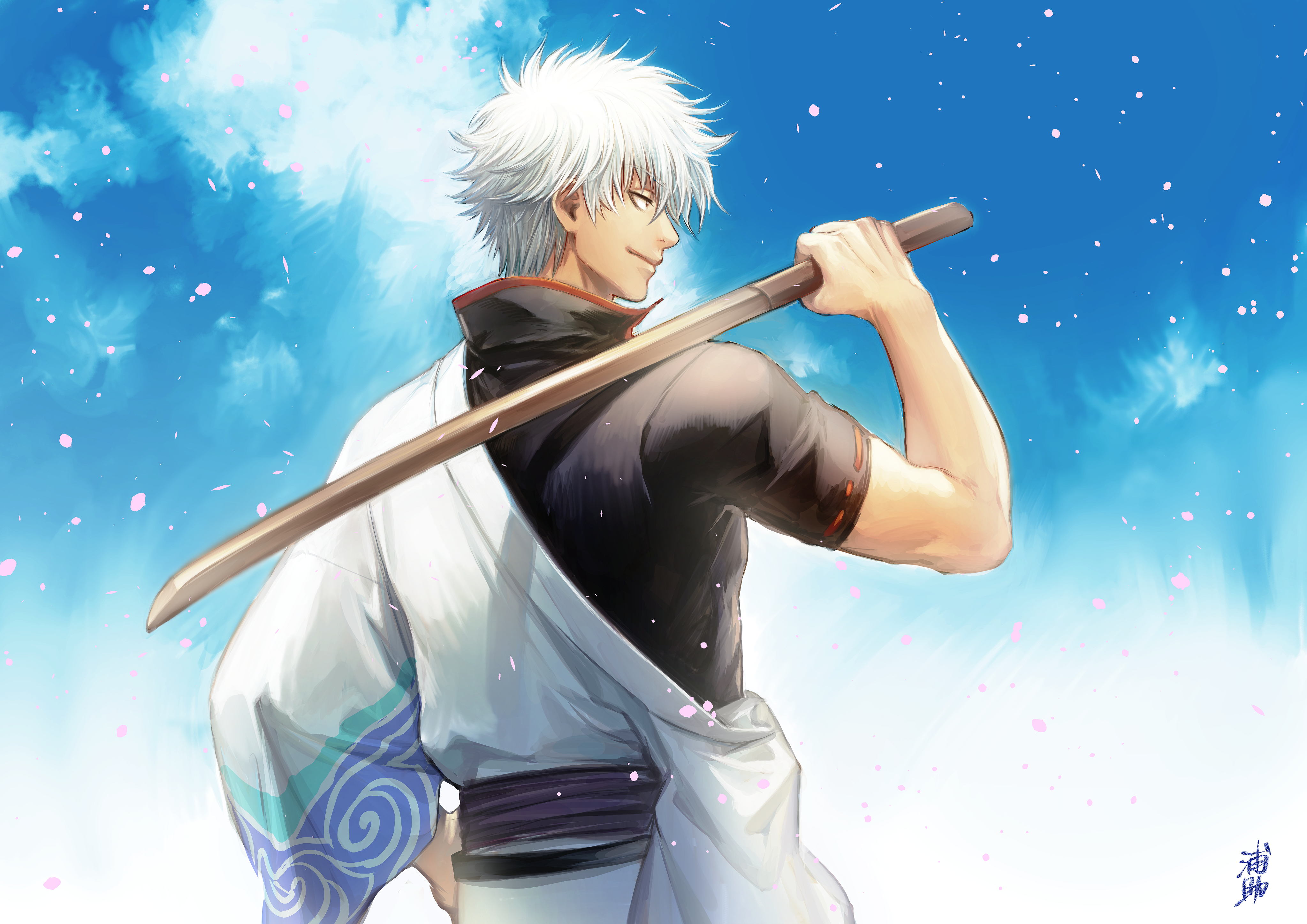 Download Anime Profile Picture Gintoki Sakata Wallpaper