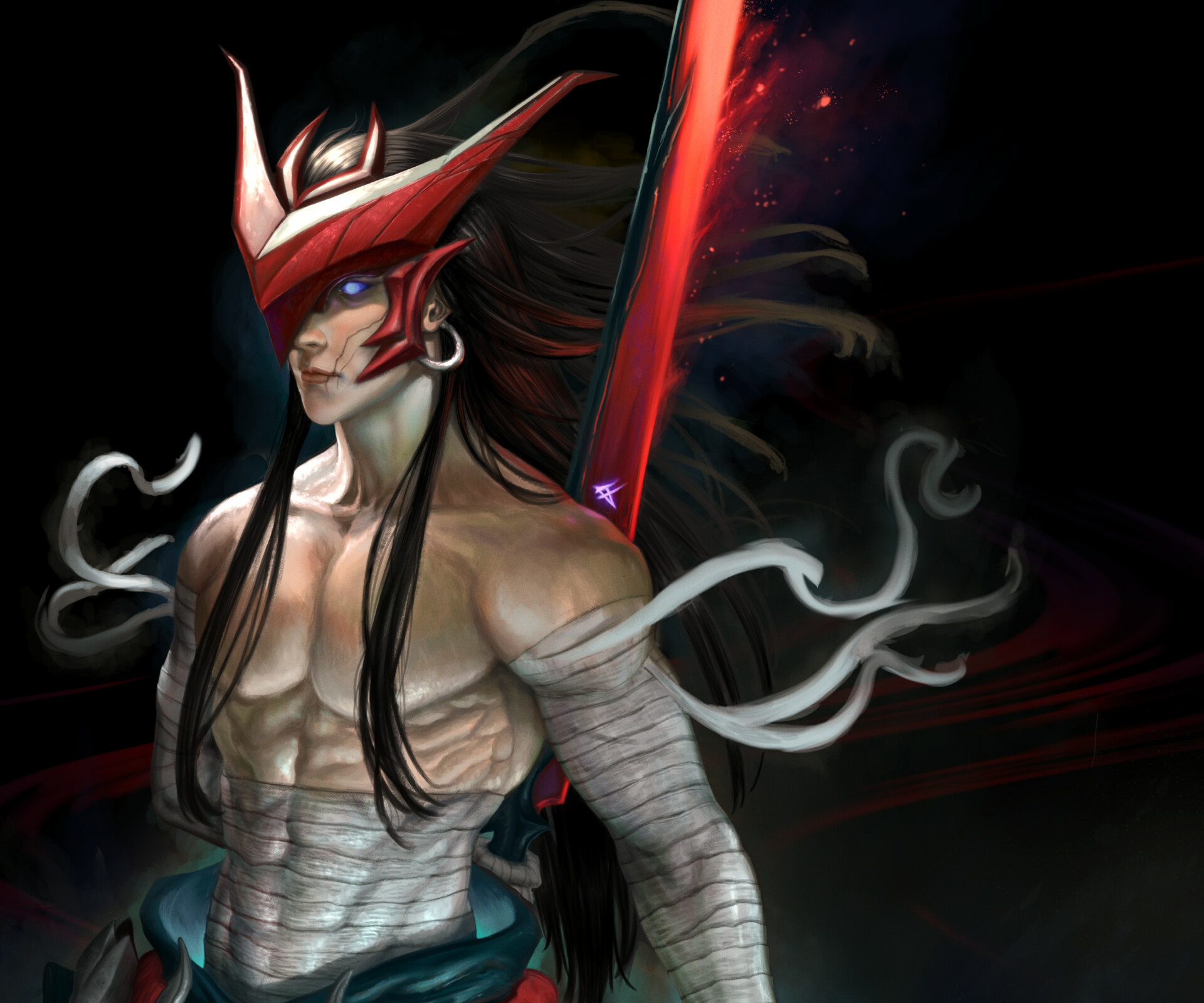 Yone male League of legends, high resolution, katan