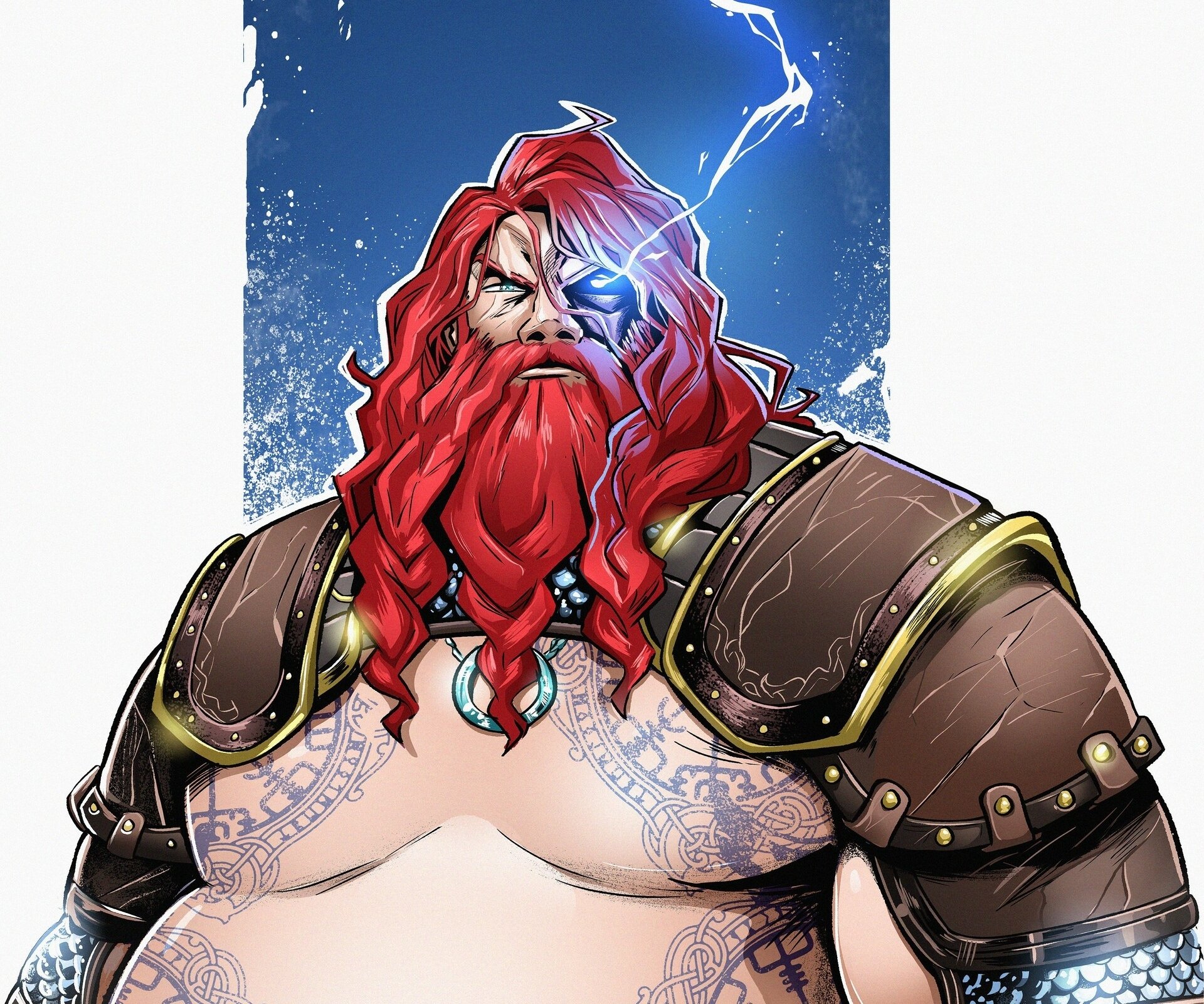 Download Thor (God Of War) Video Game God Of War: Ragnarök HD Wallpaper by Mayank Kumarr