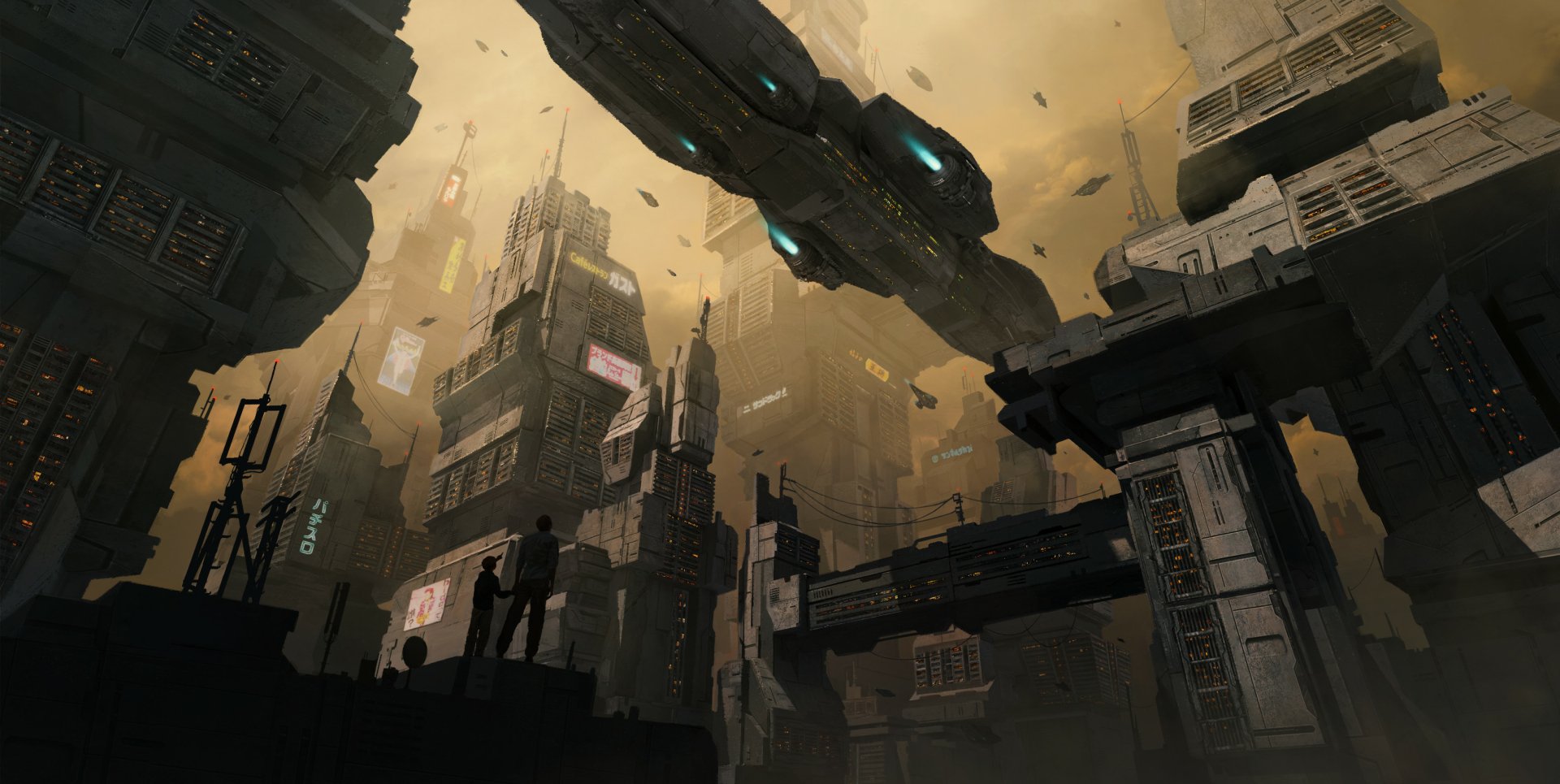 Download Sci Fi City Sci Fi City HD Wallpaper by Darya Laziuk