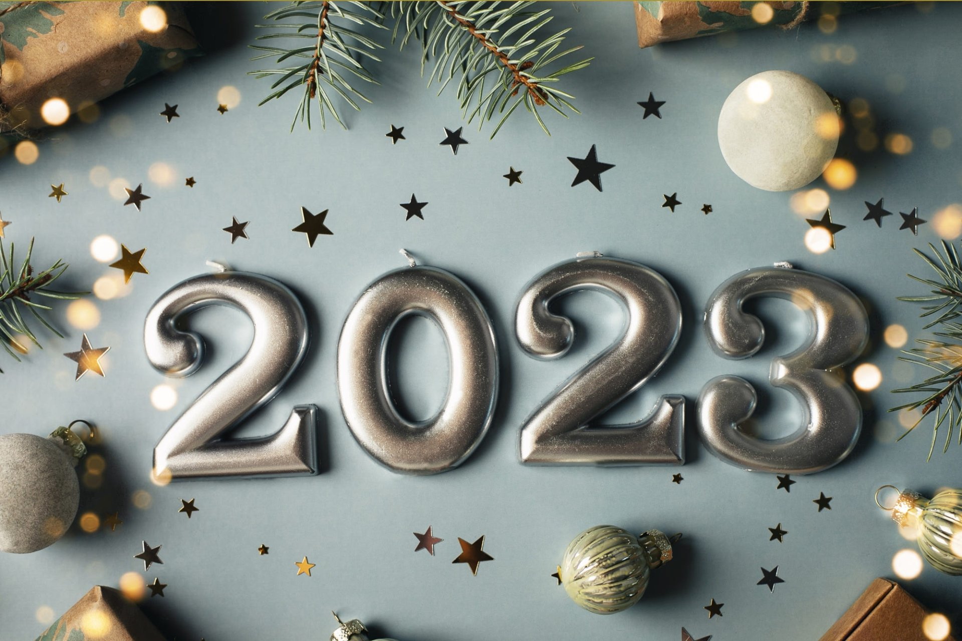 Download Holiday New Year 2023 HD Wallpaper
