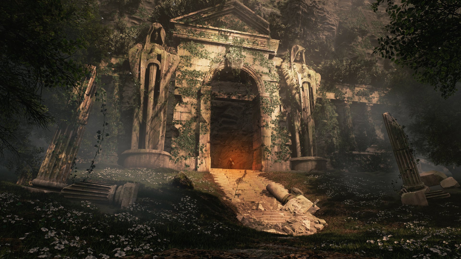 Download Fantasy Ruin 4k Ultra HD Wallpaper by Michael Kahn-Rose