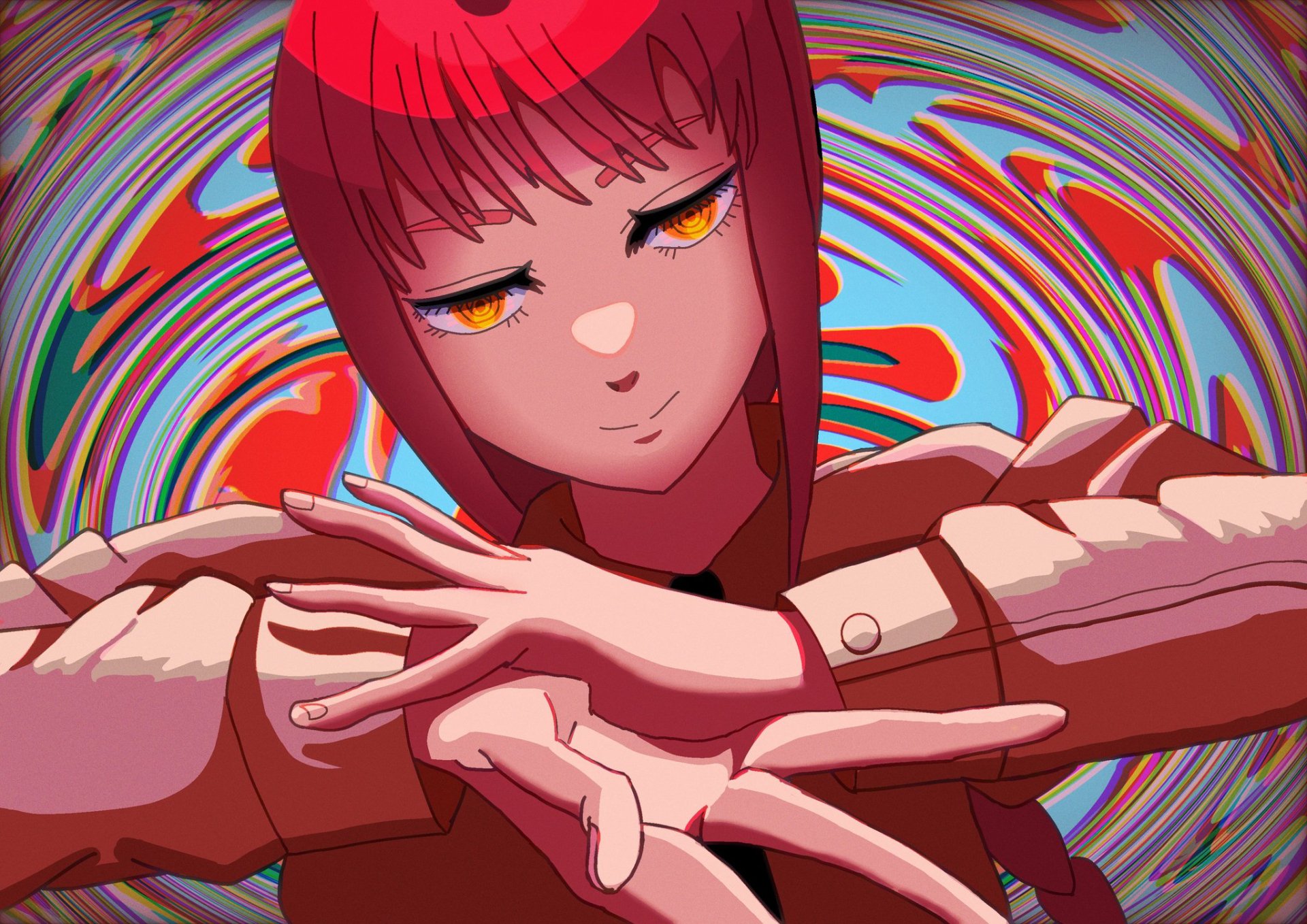 Download Makima (Chainsaw Man) Anime Chainsaw Man HD Wallpaper by みしみし3