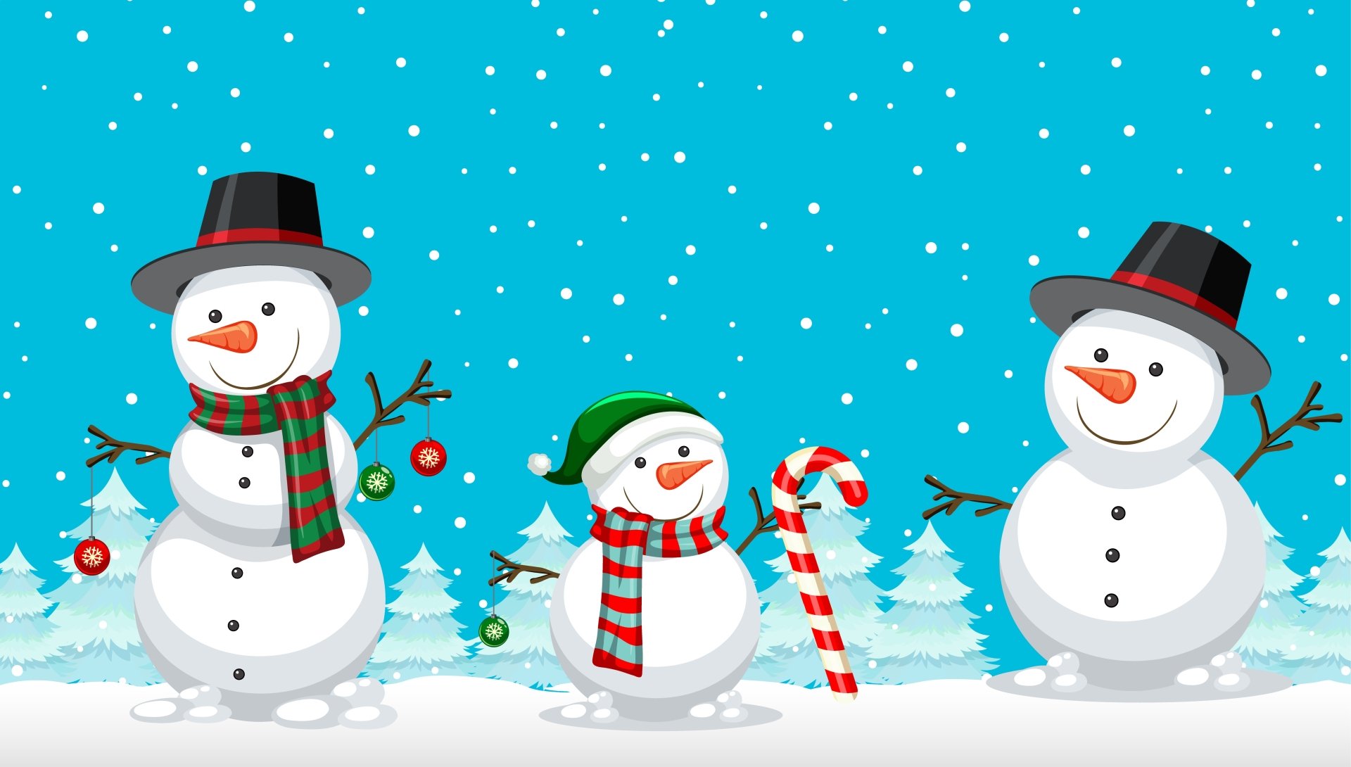 Download Artistic Snowman 4k Ultra HD Wallpaper