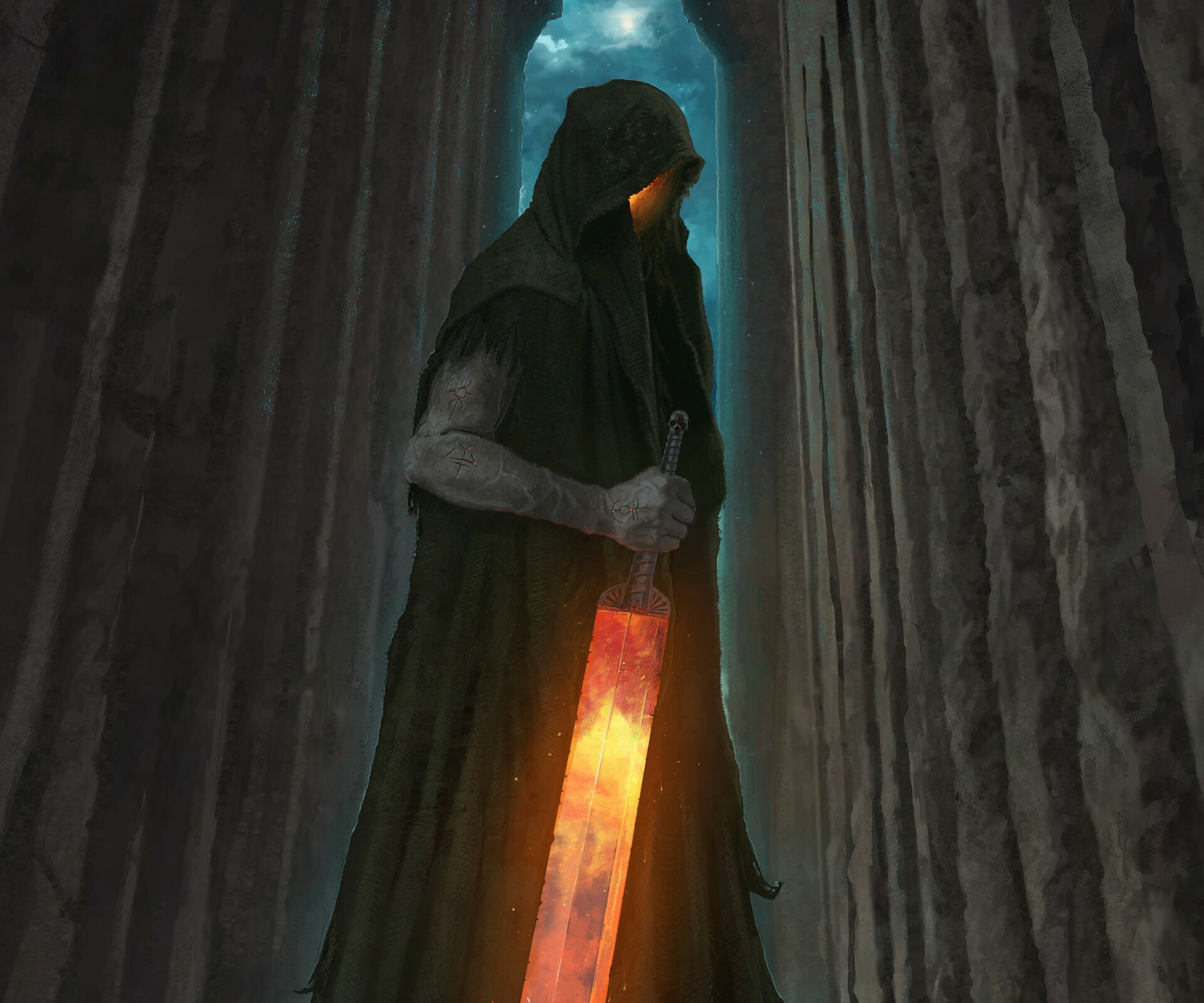 Download Dark Warrior HD Wallpaper by Andrew Rimbo Hanzlik