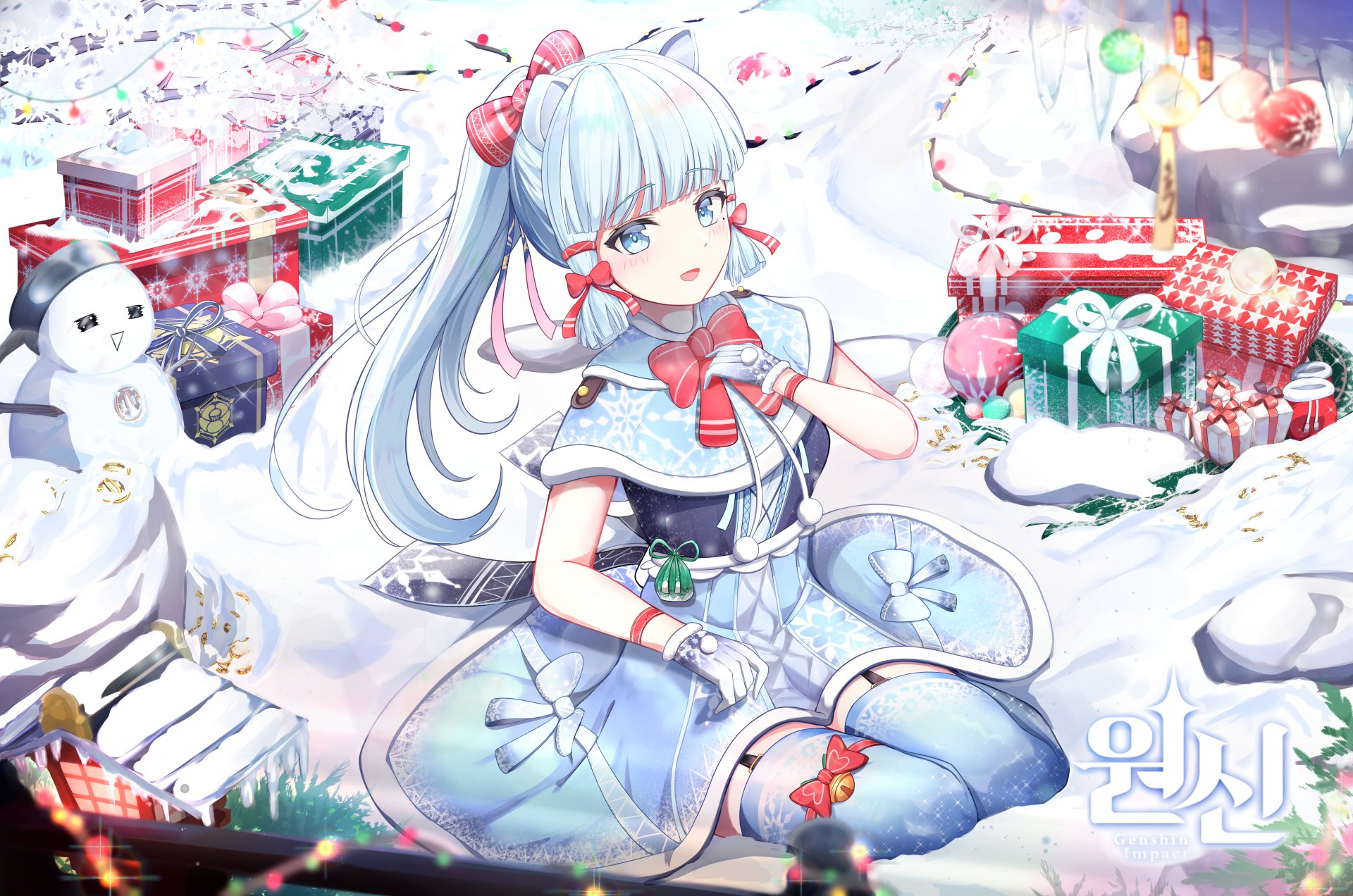 Download Kamisato Ayaka (Genshin Impact) Video Game Genshin Impact 8k Ultra HD Wallpaper