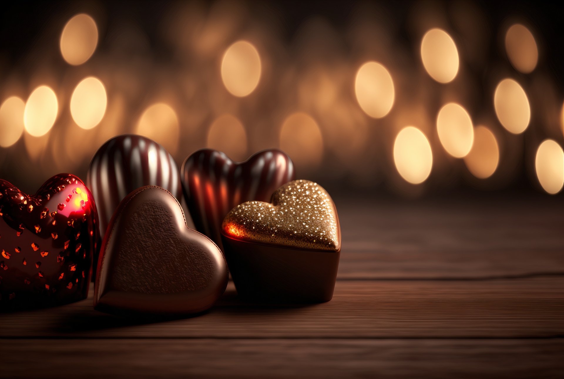 Download Heart-shaped Food Chocolate HD Wallpaper
