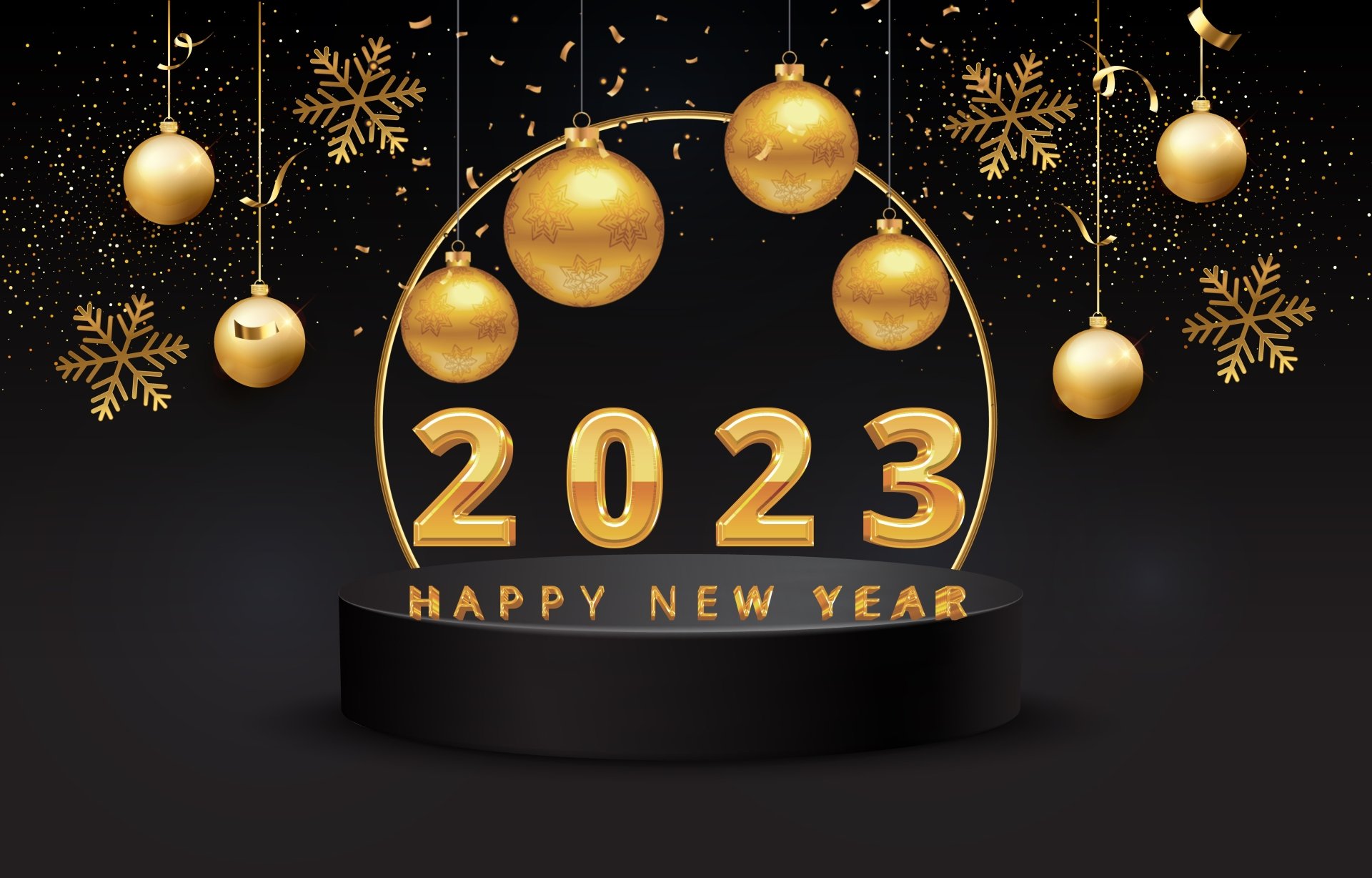 Download Holiday New Year 2023 4k Ultra HD Wallpaper