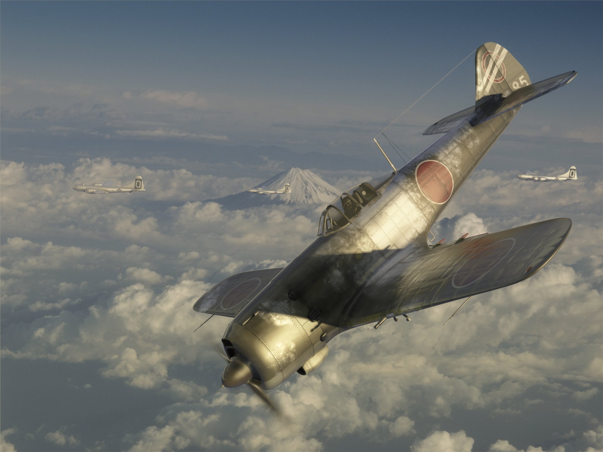 Download Military Nakajima Ki-84 HD Wallpaper