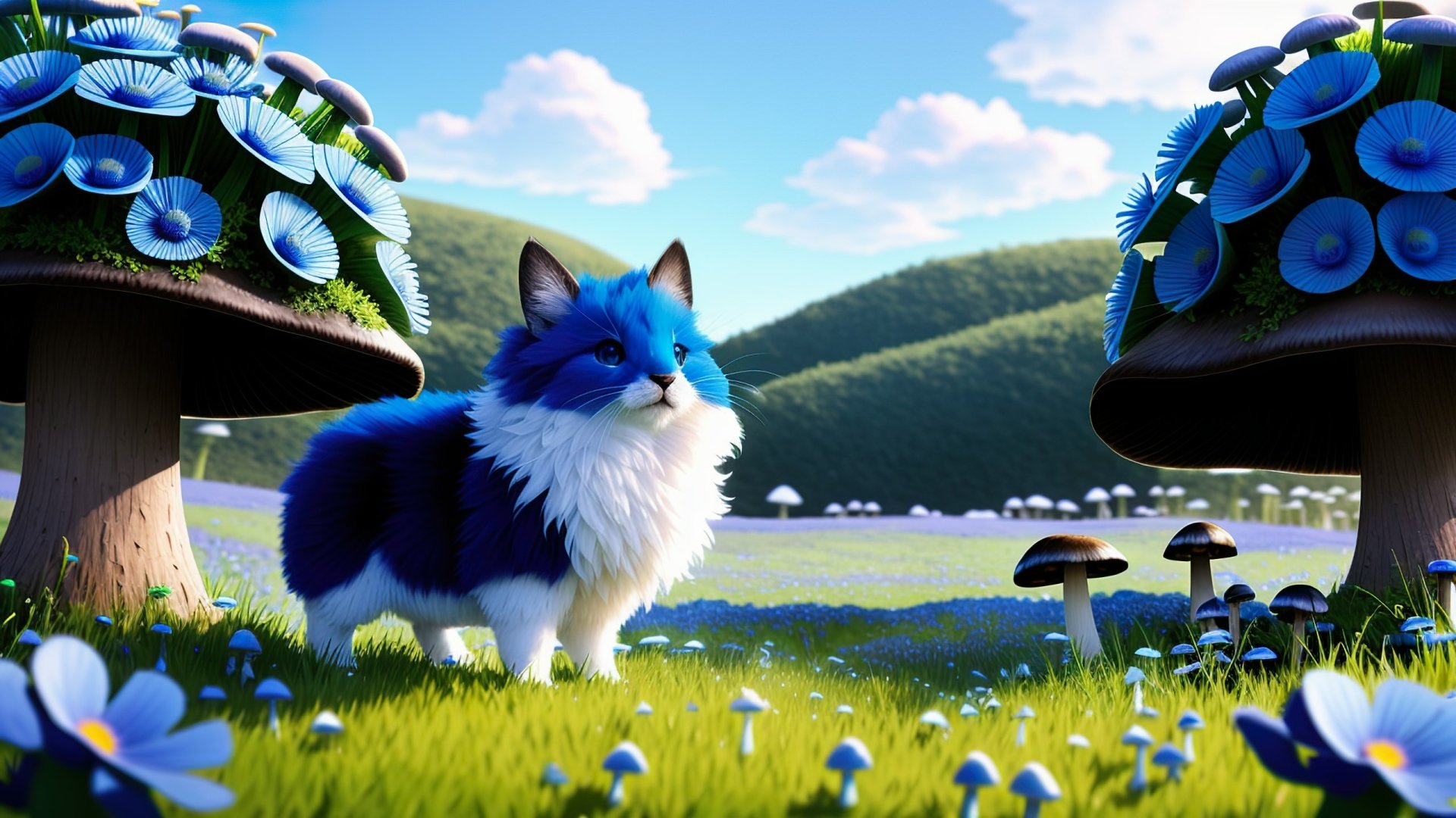 Little kitten in a dream world by Bullseye