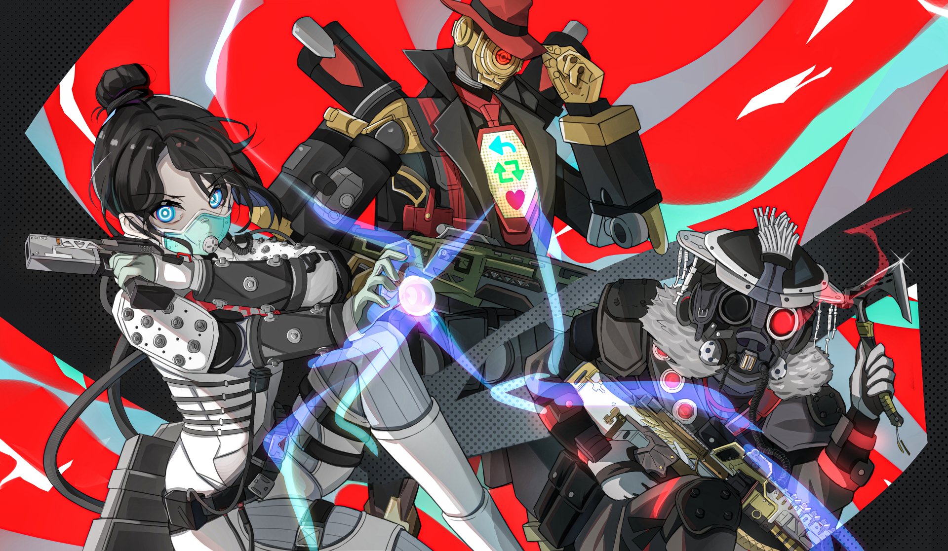 Download Bloodhound (Apex Legends) Pathfinder (Apex Legends) Wraith (Apex Legends) Video Game Apex Legends 8k Ultra HD Wallpaper by humany