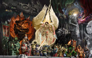 Download Chaos Space Marine Video Game Warhammer 40k HD Wallpaper, حجم الصورة 350x219