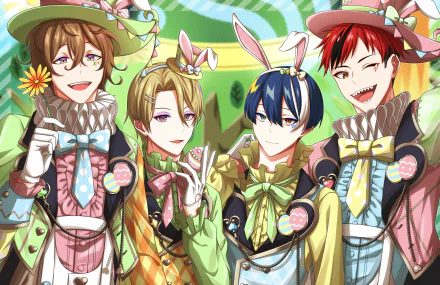 Zin (Technoroid) Silve (Technoroid) Lana (Technoroid) Auru (Technoroid) Anime Technoroid HD Desktop Wallpaper | Background Image