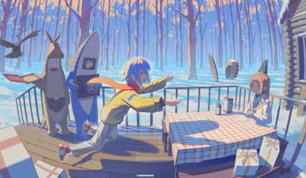 Anime girl anime girl HD Desktop Wallpaper | Background Image