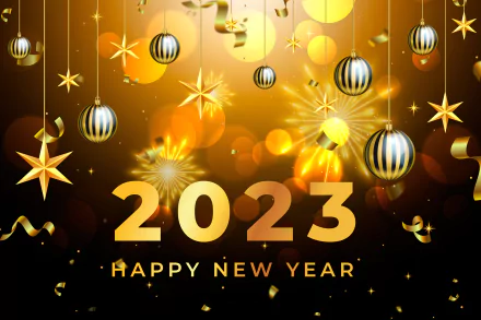 holiday New Year 2023 HD Desktop Wallpaper | Background Image