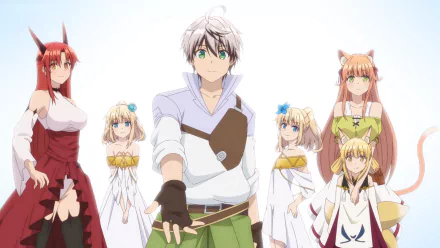 Runa (Beast Tamer) Sora (Beast Tamer) Tania (Beast Tamer) Kanade (Beast Tamer) Rein Shroud (Beast Tamer) Anime Beast Tamer HD Desktop Wallpaper | Background Image
