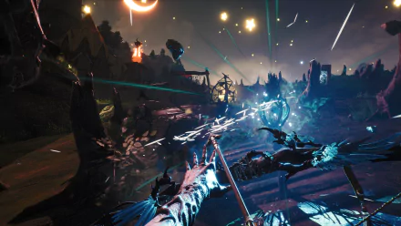 HD desktop wallpaper featuring a dynamic Blacktail game scene with vivid lighting and action for background.