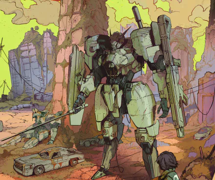 Sci Fi Mech HD Desktop Wallpaper | Background Image