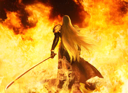 Sephiroth (Final Fantasy) video game Final Fantasy VII Remake HD Desktop Wallpaper | Background Image