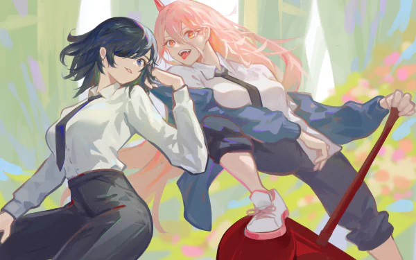 Power (Chainsaw Man) Himeno (Chainsaw Man) Anime Chainsaw Man HD Desktop Wallpaper | Background Image