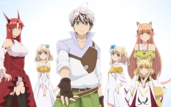 Runa (Beast Tamer) Sora (Beast Tamer) Tania (Beast Tamer) Kanade (Beast Tamer) Rein Shroud (Beast Tamer) Anime Beast Tamer HD Desktop Wallpaper | Background Image