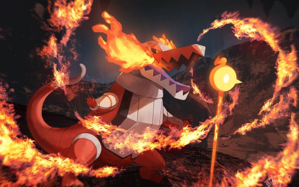Video Game Pokémon: Scarlet And Violet Pokémon Skeledirge HD Wallpaper | Background Image
