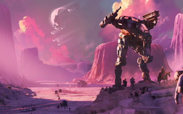 Sci Fi Mech HD Desktop Wallpaper | Background Image