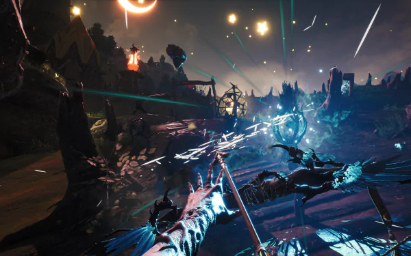 HD desktop wallpaper featuring a dynamic Blacktail game scene with vivid lighting and action for background.